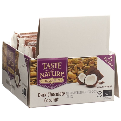 Taste Of Nature Riegel Protein Coconut 16x 40g buy online