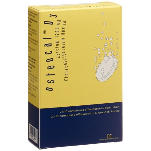 Osteocal D3 Brausetabletten 1200/800 20 Stück buy online