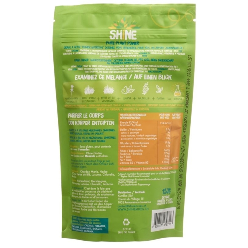 Shine Detomix Superfood Bio Beutel 150g buy online