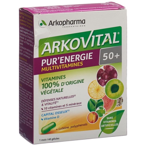 Arkovital Pur'Energie 50+ Multivitamine Kapseln Dose 60 Stück buy online