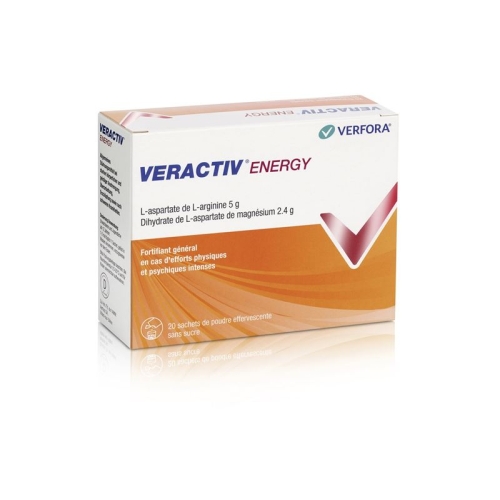 Veractiv Energy Brause Pulver Beutel 20 Stück buy online