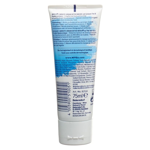 Nivea 1 Minute Urban Detox Maske Feuchtigkei 75ml buy online