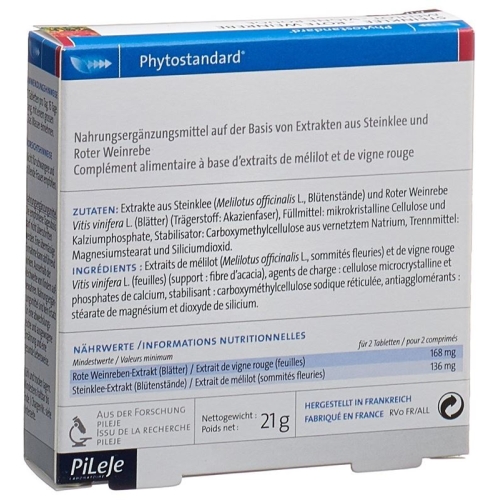 Phytostandard Steinklee-Rote Weinrebe Tabletten 30 Stück buy online