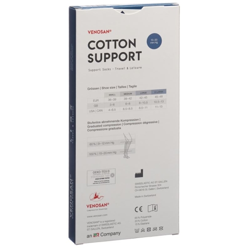 Venosan Cotton A-d Support Socks L Jeans 1 Paar buy online