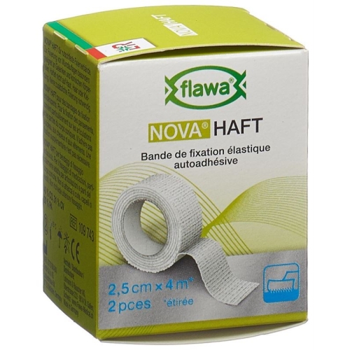 Flawa Nova Haft Cohesive Gauze Bandage 2.5cmx4m 2 Pieces buy online