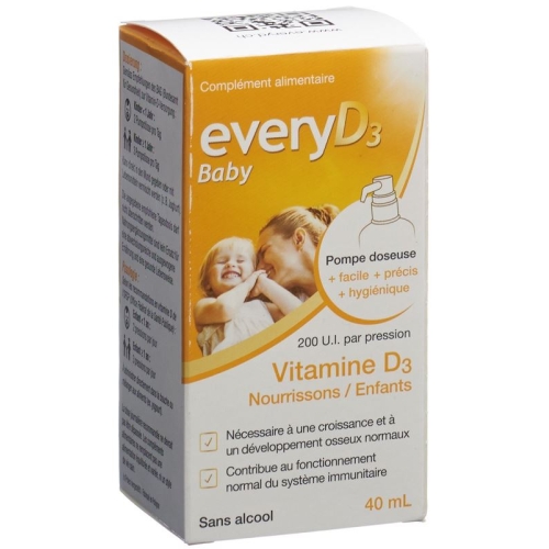 Everyd3 Baby 200 Ie Säuglinge/kinder O Alk 40ml buy online