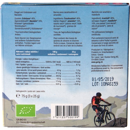 Leibundgut organic nut mix bar buy online