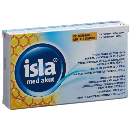 Isla Med acute lozenges citrus honey 20 pieces buy online