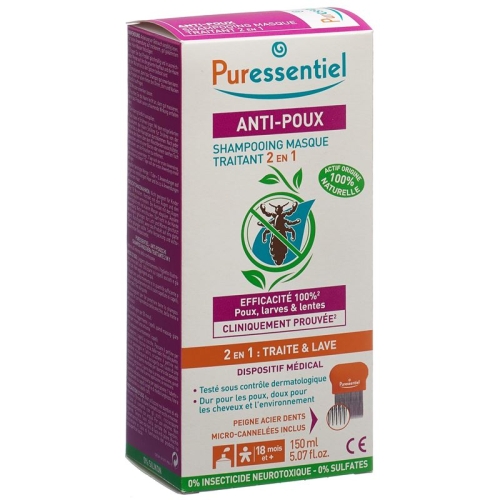 Puressentiel Anti-Lice Shampoo Mask +Comb 150 ml buy online