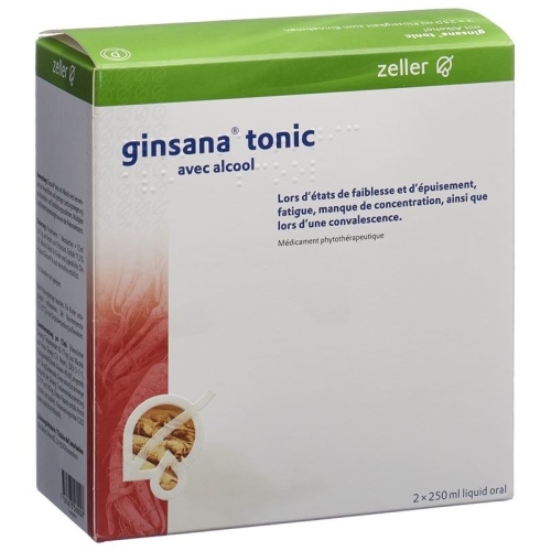 Ginsana Tonic mit Alkohol 2 Flasche 250ml buy online