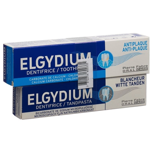 Elgydium Anti-plaq+weis Zaehne Zahnpasta Duo 2 Stück buy online