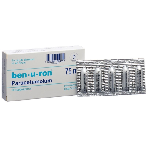 Ben-u-ron Zäpfchen 75mg Bebe Bis 6 Monate 10 Stück buy online