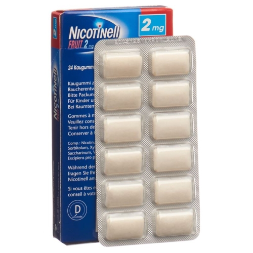 Nicotinell Fruit 2mg 24 Kaugummi buy online