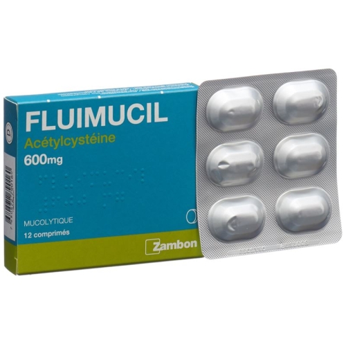 Fluimucil 600 mg (new) 12 tablets buy online