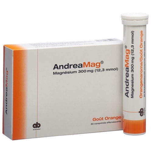 Andreamag Brausetabl 300 mg Orange flavor 60 pcs buy online