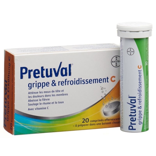 Pretuval flu and cold Brausetabl C 20 pcs buy online