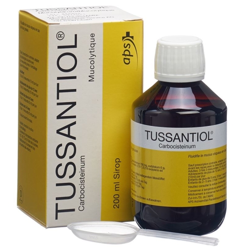 Tussantiol Sirup 750mg/15ml (neu) Flasche 200ml buy online