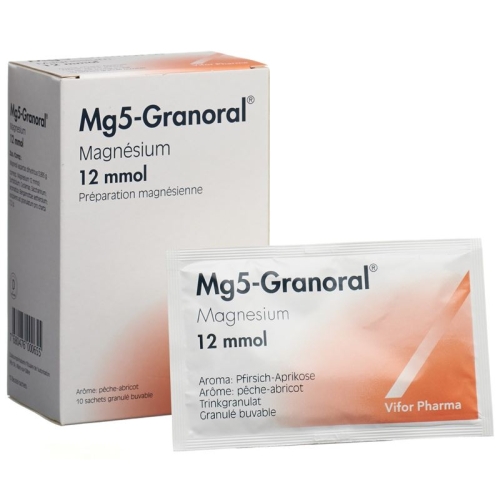 Mg5-granoral Granulat 12 Mmol Pfirs-Aprik Beutel 10 Stück buy online