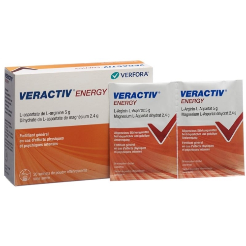 Veractiv Energy Brause Pulver Beutel 20 Stück buy online