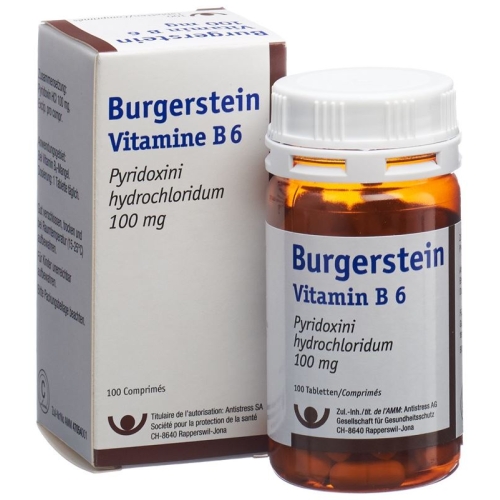 Burgerstein Vitamin B6 tablets 100 mg Ds 100 pieces buy online