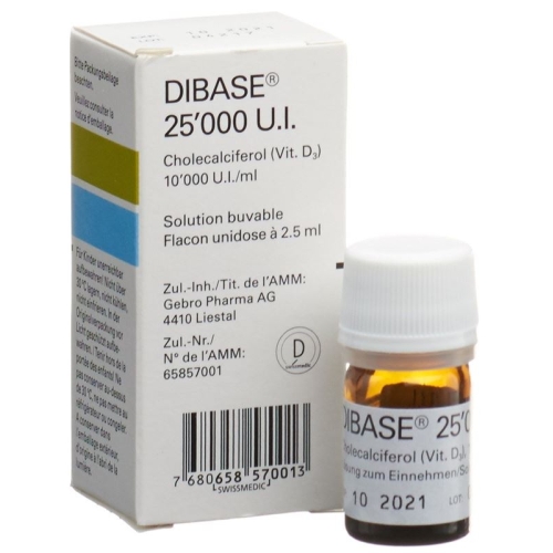 Dibase Lösung 25000 Ie Flasche 2.5ml buy online