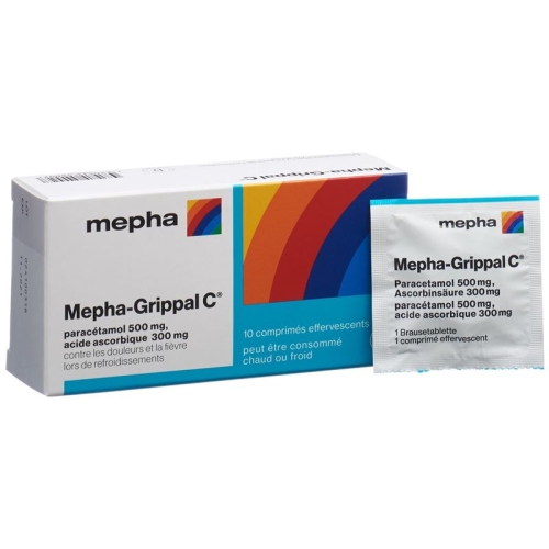 Mepha-grippal C Brausetabletten Beutel 10 Stück buy online