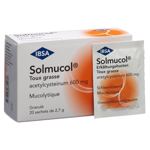 Solmucol Cold Cough Gran 600 mg Btl 20 pcs buy online