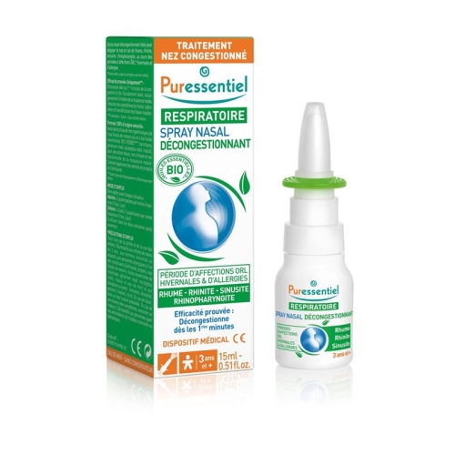 Puressentiel decongestant nasal spray organic 15ml buy online