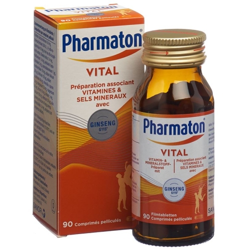 Pharmaton Vital Filmtabletten Glasflasche 90 Stück buy online