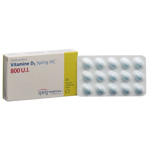 Vitamin D3 Spirig HC Kapseln 800 Ie 30 Stück buy online