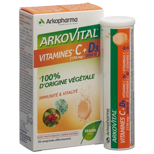 Arkovital Vitamin C + D3 Brausetabletten 20 Stück buy online