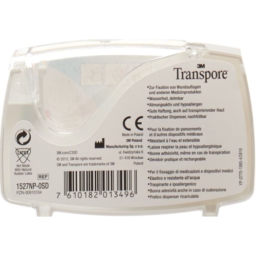 3M Transpore Fixierpflaster 12.5mm x 5m transparent buy online