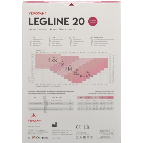 Venosan Legline 20 A-ghz S Black 1 Paar buy online