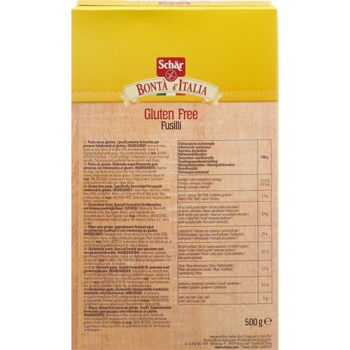 Schär Fusilli Glutenfrei 500g buy online