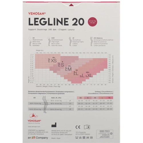 Venosan Legline 20 A-ghz XS Nude 1 Paar buy online