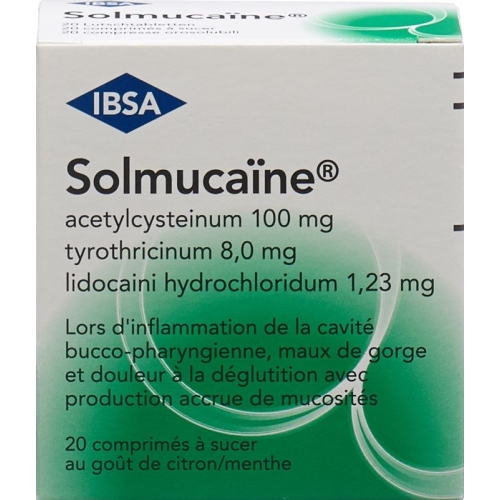 Solmucaine 100mg 20 Lutschtabletten buy online