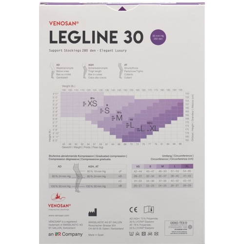 Venosan Legline 30 A-d L Black 1 Paar buy online