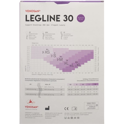 Venosan Legline 30 A-t L Black 1 Paar buy online