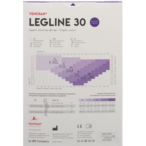 Venosan Legline 30 A-t L Sahara 1 Paar buy online