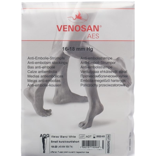 Venosan Aes A-gg S Kurz Offen Weiss 1 Paar buy online