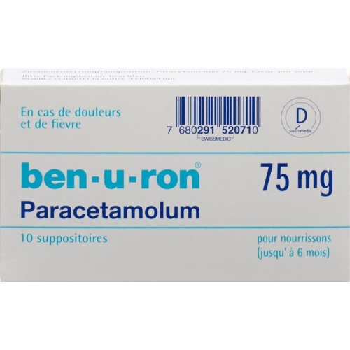 Ben-u-ron Zäpfchen 75mg Bebe Bis 6 Monate 10 Stück buy online