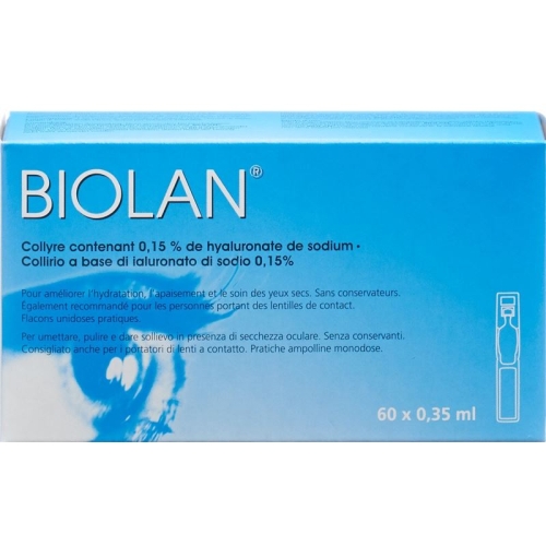 Biolan Augentropfen 60 Monodosis 0.35ml buy online