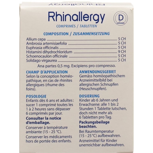 Rhinallergy Tabletten 60 Stück buy online