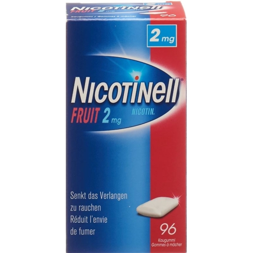 Nicotinell Fruit 2mg 96 Kaugummi buy online