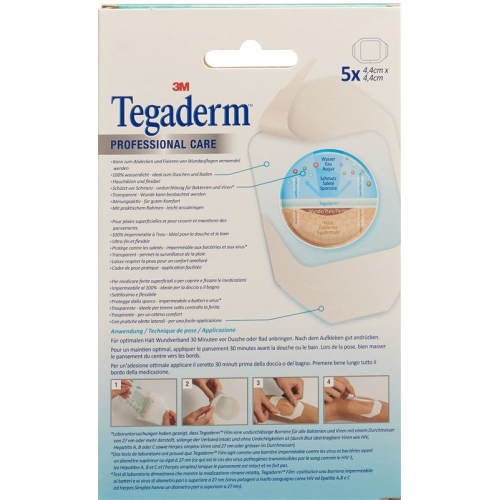 3M Tegaderm Transparentverband 4.4x4.4cm 5 Stück buy online