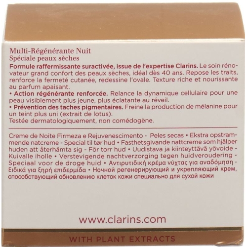 Clarins Multi Reg Raff Nuit Spec Ps 50ml buy online