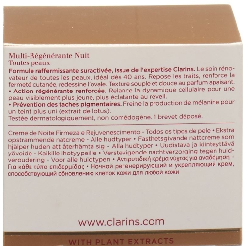 Clarins Multi Reg Raff Nuit Tp 50ml buy online