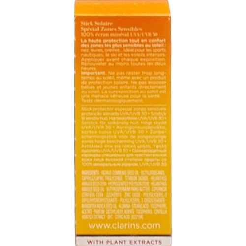 Clarins Solaire Stick Zones Hte Prot Uvb30 8g buy online