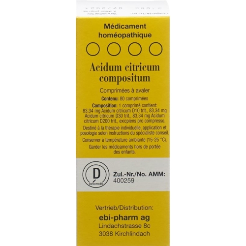 Acidum Citricum Compositum Tabletten 80 Stück buy online