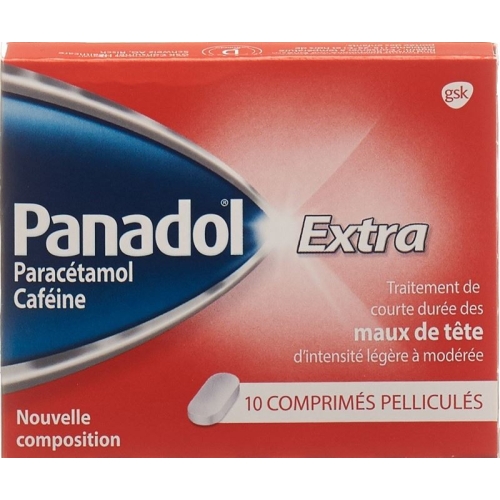 Paracetamol Extra Filmtabl 500 mg of 10 pcs buy online